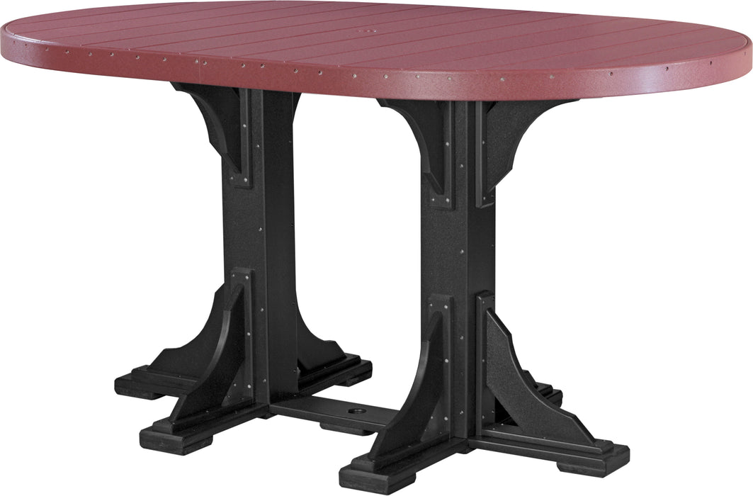 LuxCraft 4' x 6' Oval Table Set #1