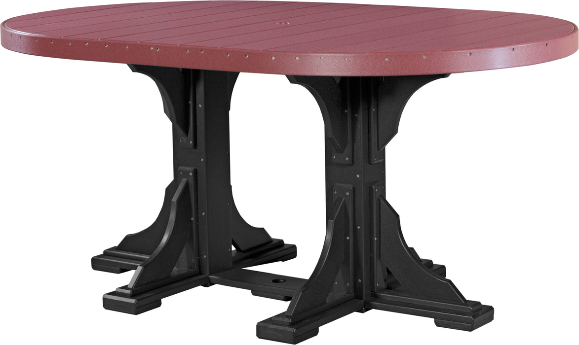 LuxCraft 4' x 6' Oval Table Set #1