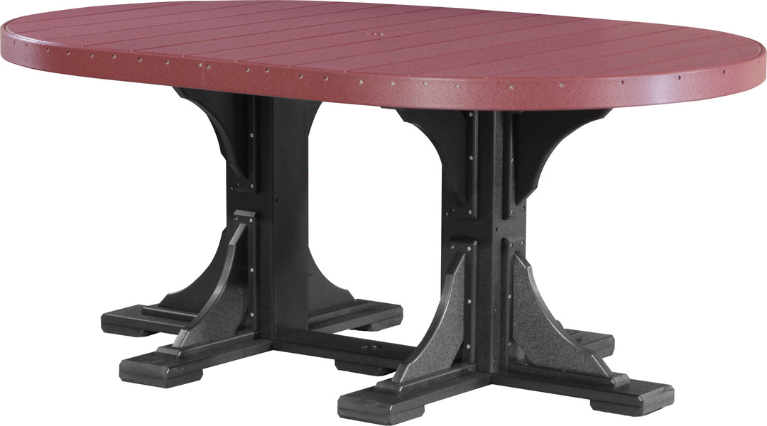 LuxCraft 4' x 6' Oval Table - Dining Height