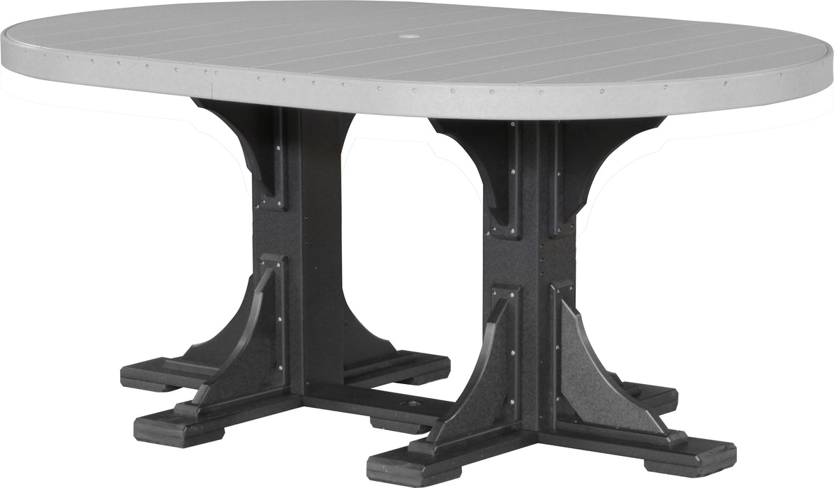 LuxCraft 4' x 6' Oval Table Set #1