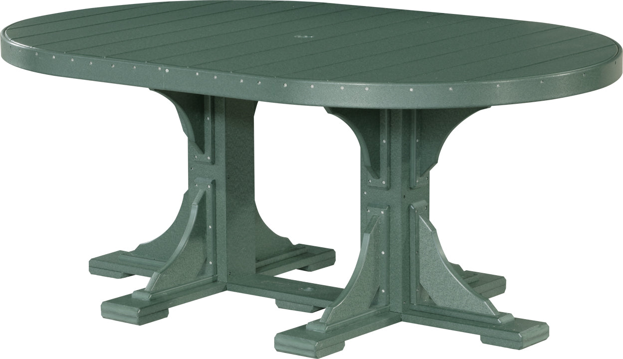 LuxCraft 4' x 6' Oval Table Set #3