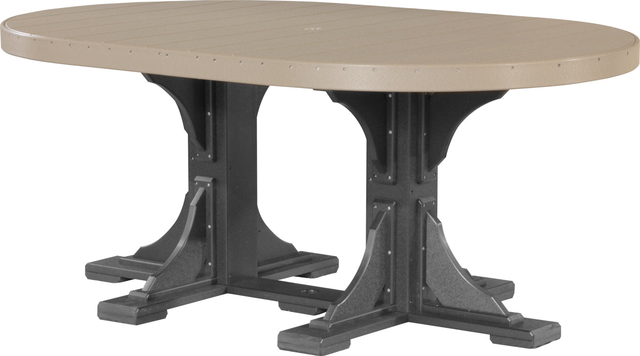 LuxCraft 4' x 6' Oval Table Set #3