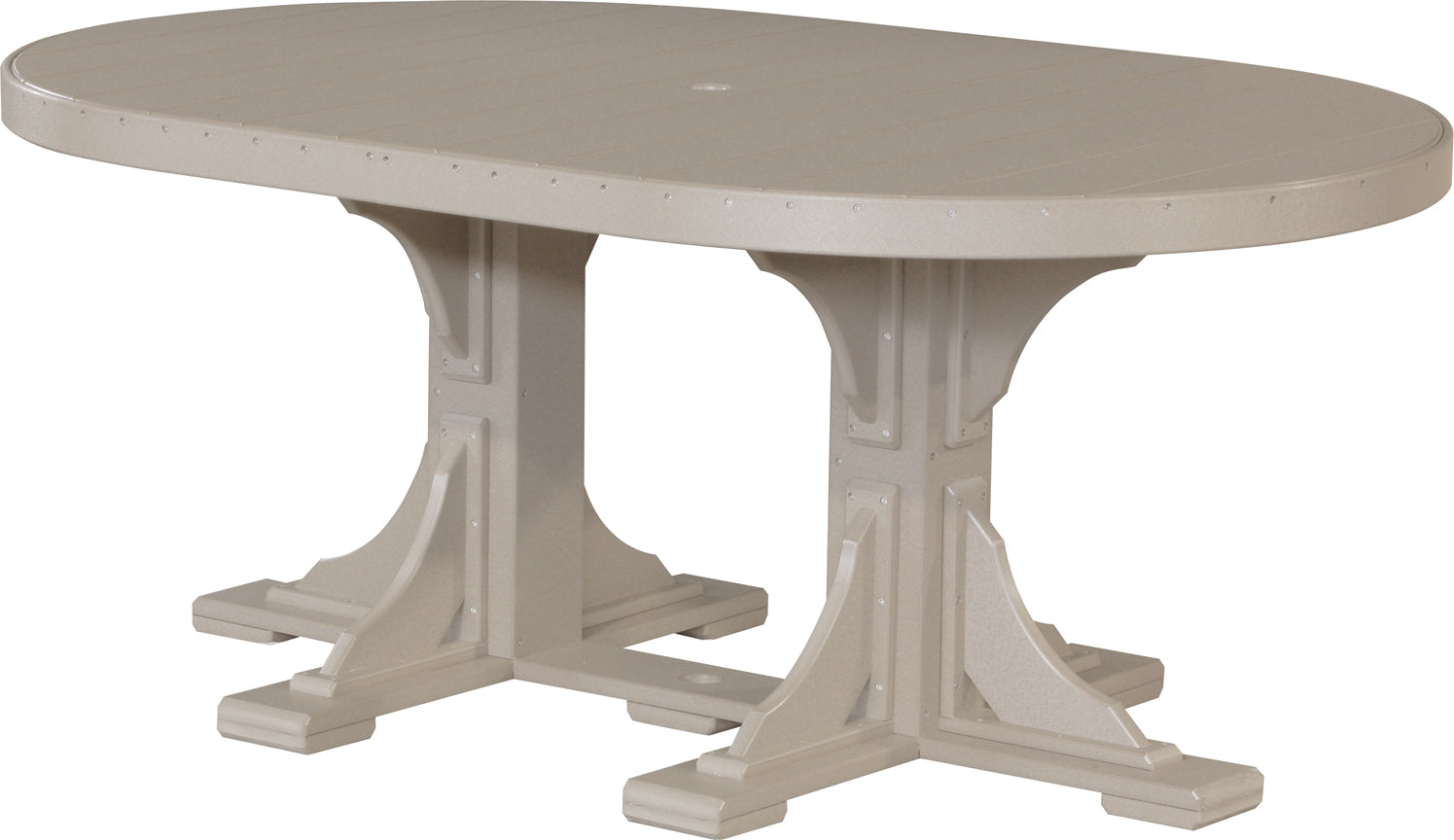 LuxCraft 4' x 6' Oval Table - Dining Height