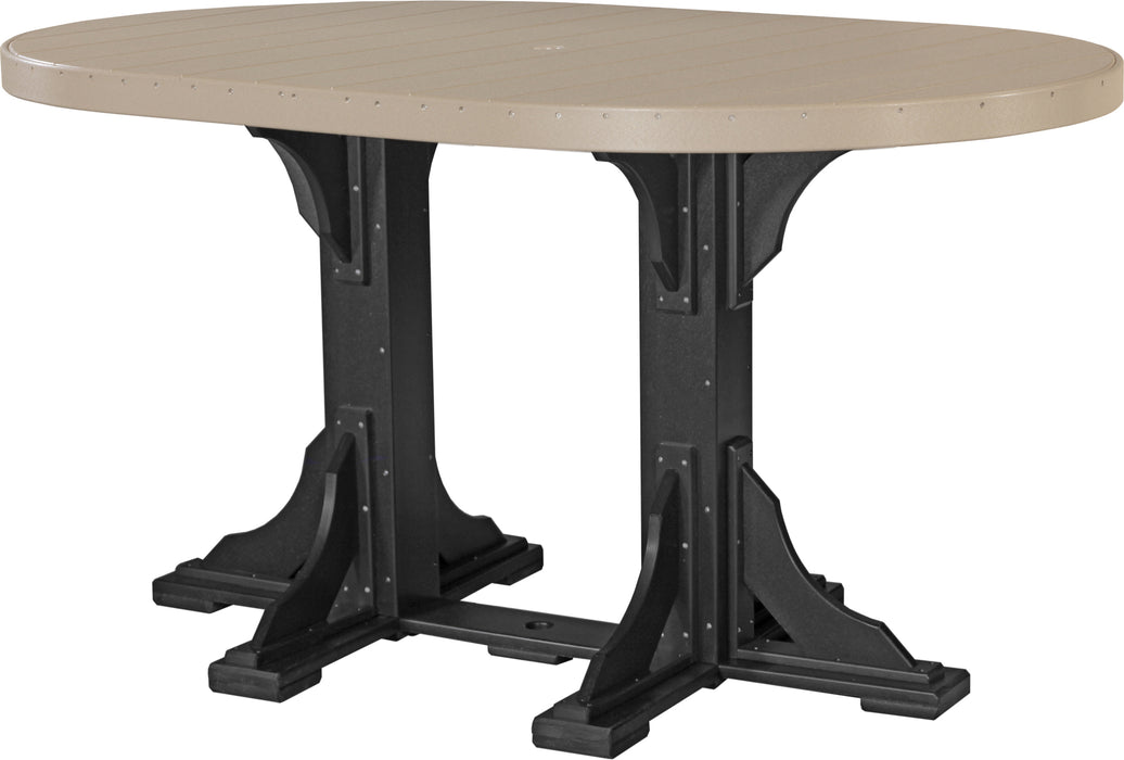 LuxCraft 4' x 6' Oval Table Set #1