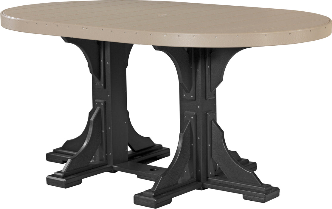 LuxCraft 4' x 6' Oval Table Set #1