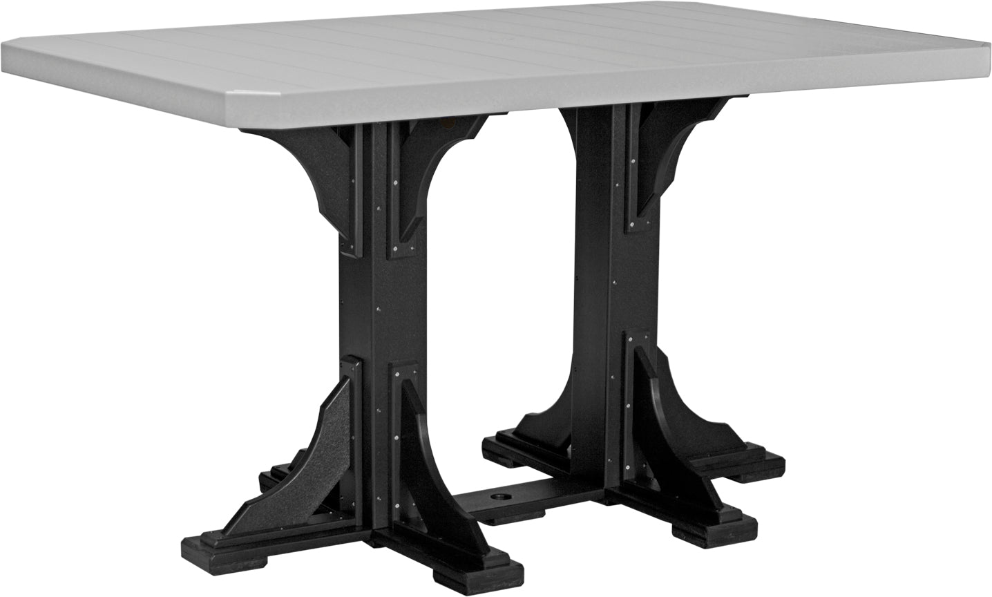 LuxCraft 4' x 6' Rectangular Table - Bar Height