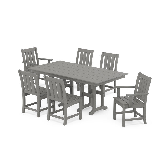 POLYWOOD Oxford 7-Piece Farmhouse Dining Set