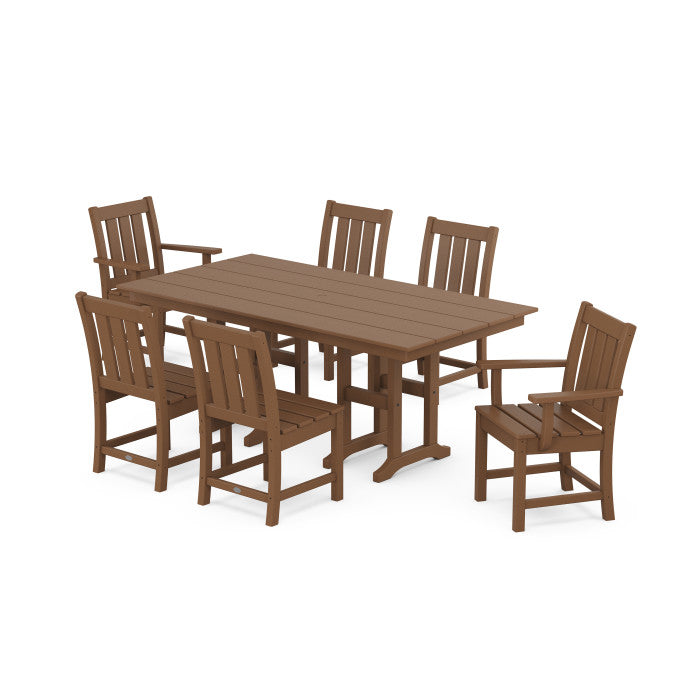 POLYWOOD Oxford 7-Piece Farmhouse Dining Set