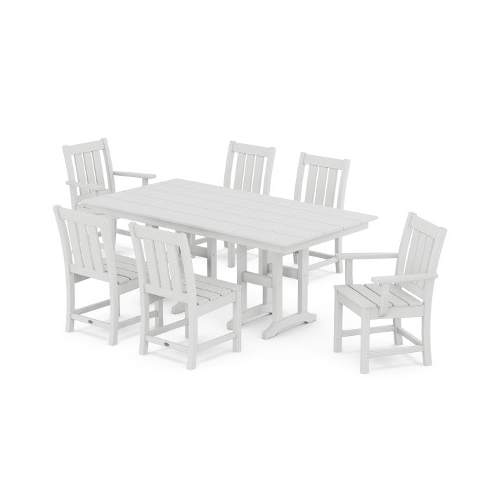 POLYWOOD Oxford 7-Piece Farmhouse Dining Set