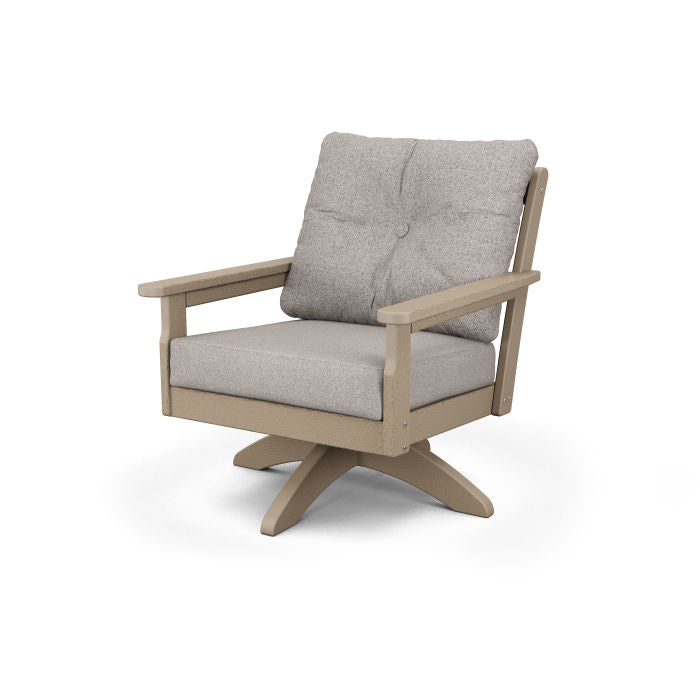 POLYWOOD Vineyard Deep Seating Swivel Chair