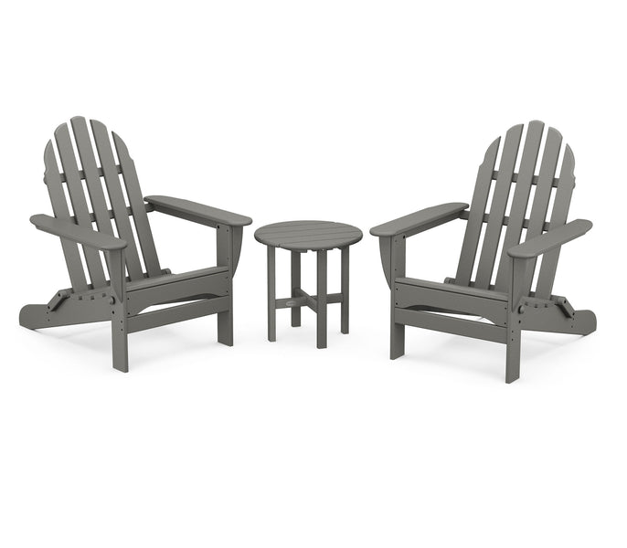 POLYWOOD Classic Folding Adirondack 3-Piece Set