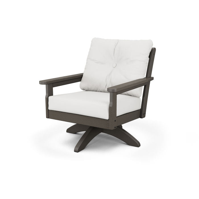 POLYWOOD Vineyard Deep Seating Swivel Chair