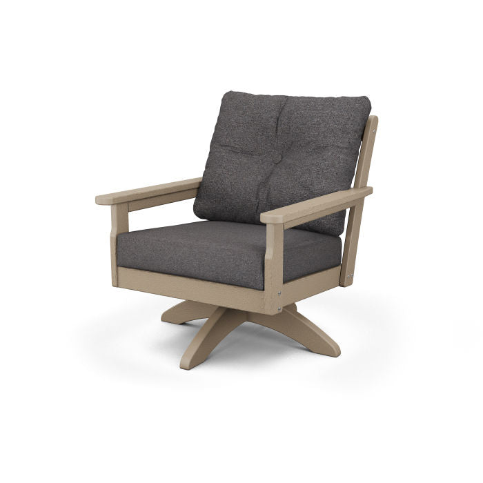 POLYWOOD Vineyard Deep Seating Swivel Chair