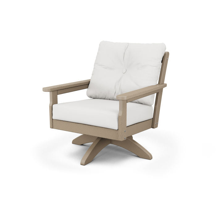 POLYWOOD Vineyard Deep Seating Swivel Chair