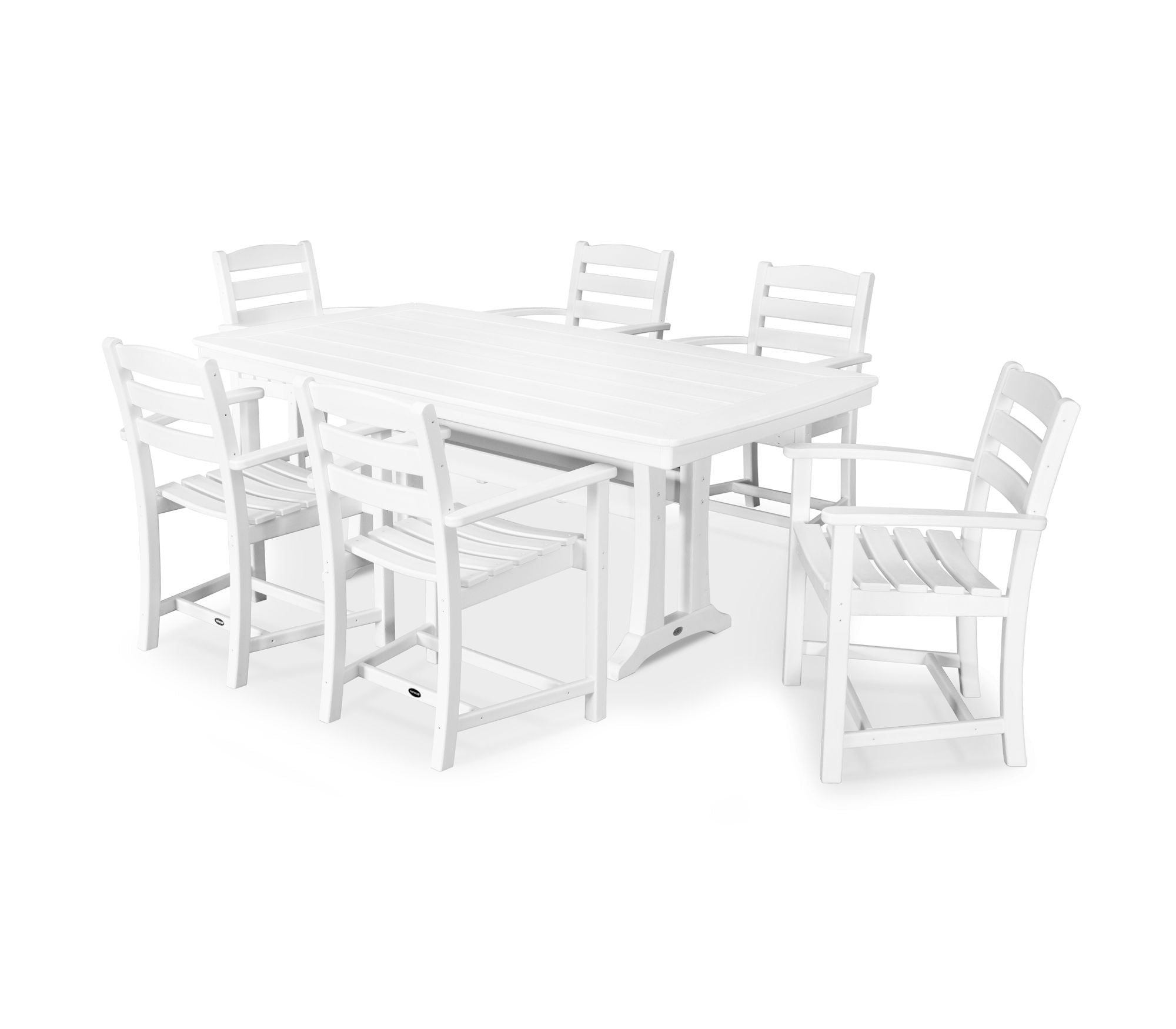 POLYWOOD La Casa Café 7 Piece Arm Chair Dining Set