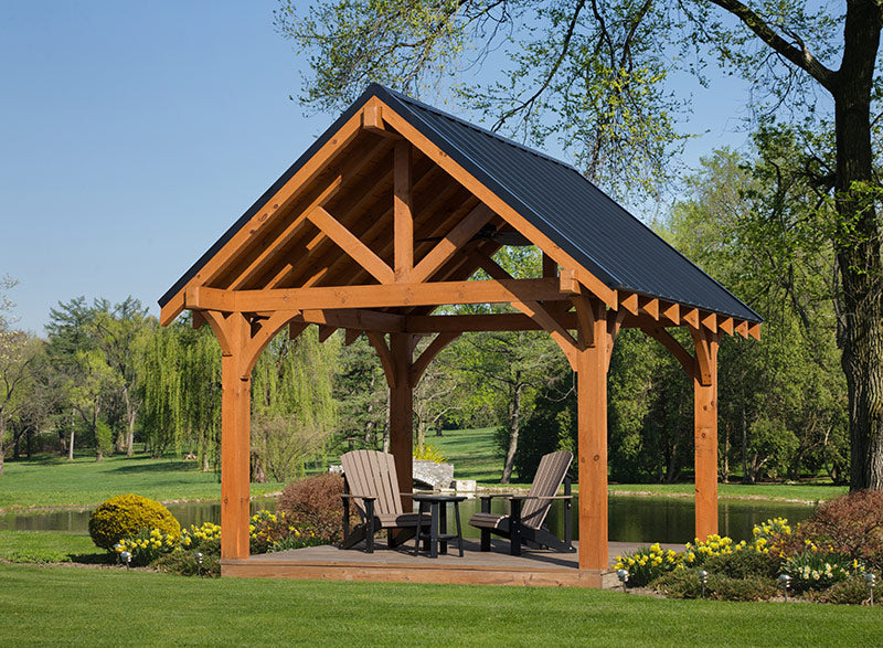 Timber Ridge Wood Pavilion - Amish Yard