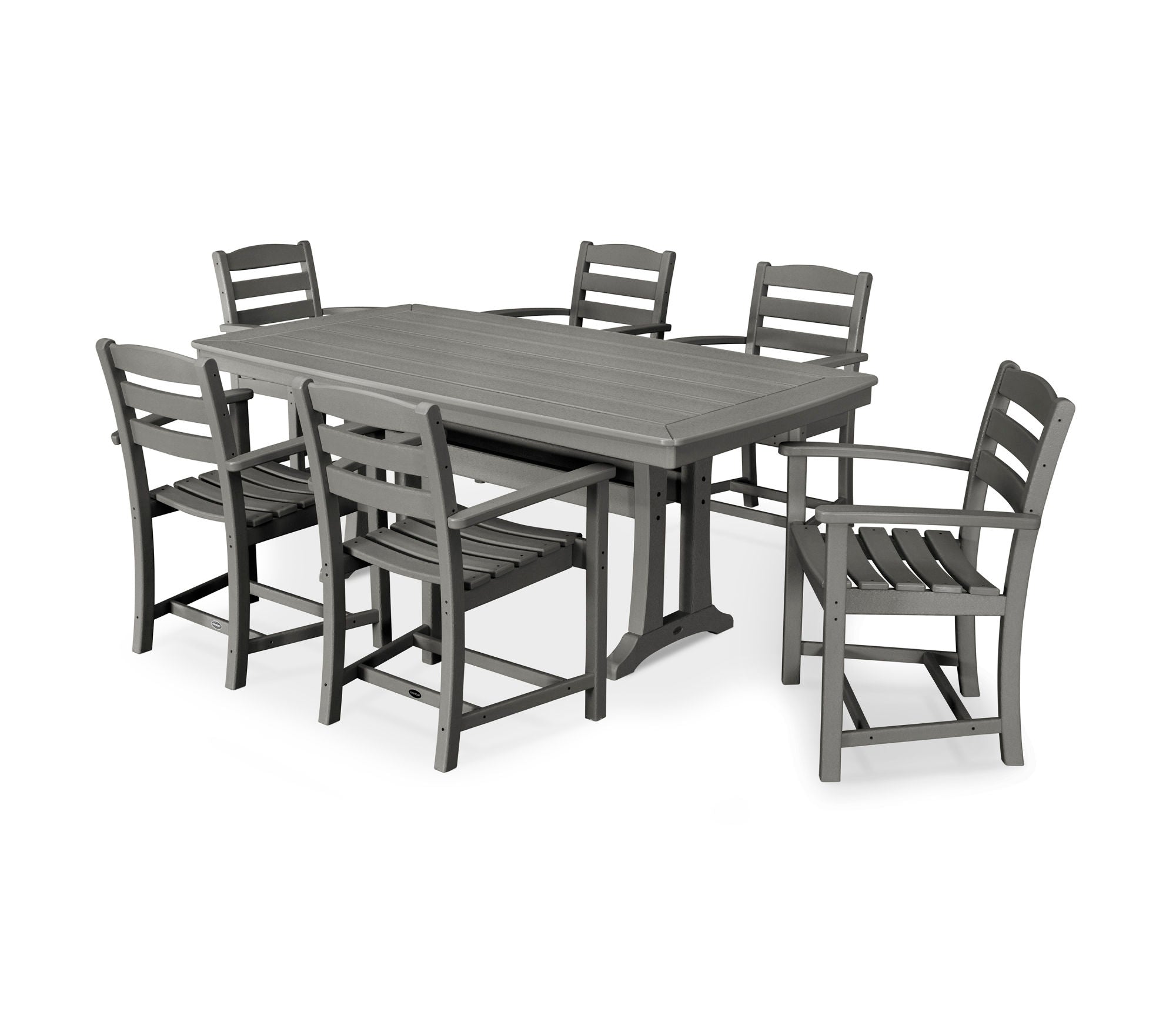 POLYWOOD La Casa Café 7 Piece Arm Chair Dining Set