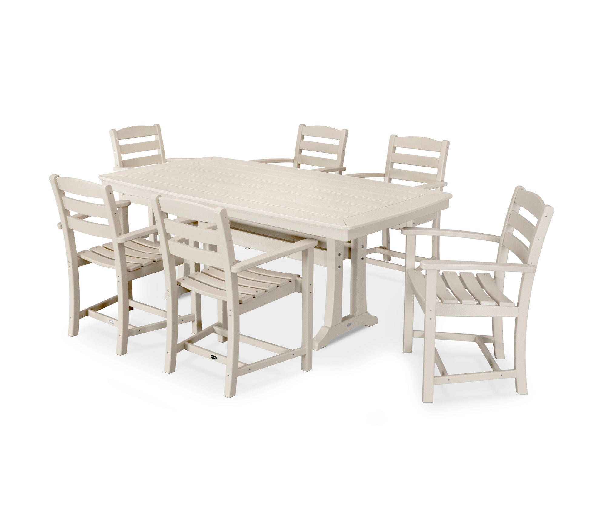 POLYWOOD La Casa Café 7 Piece Arm Chair Dining Set